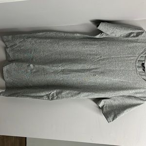 shein curve 2xl mini t-shirt gray dress